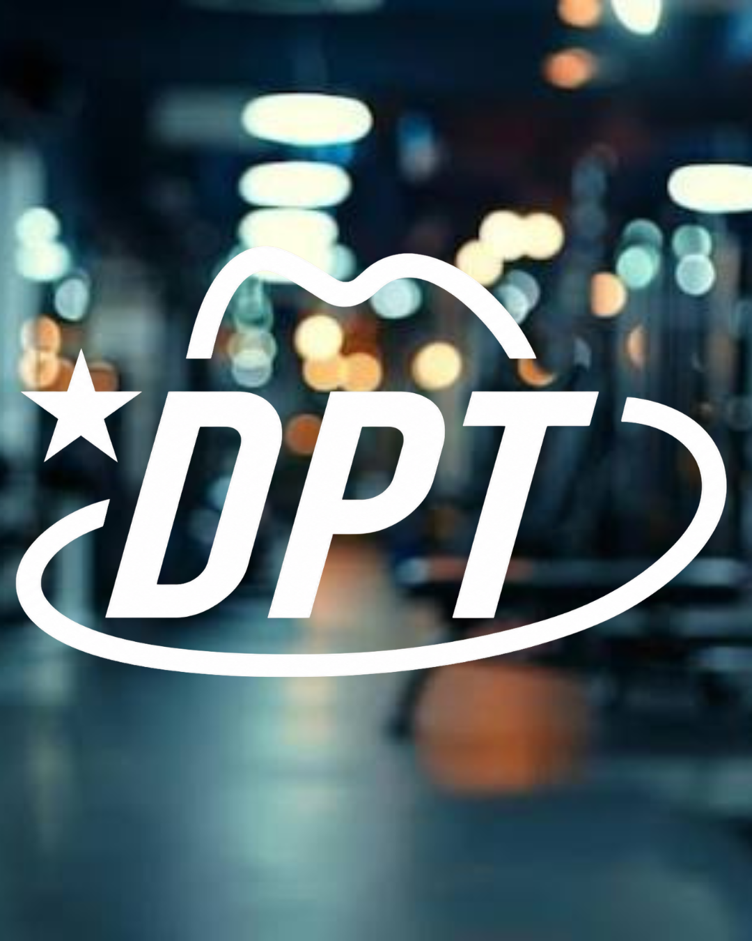 DPT Physical Therapy logo over a blurred clinic background, used as a staff photo placeholder.