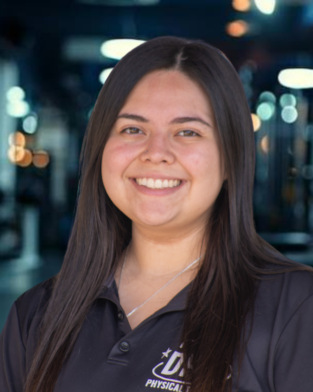 Emmy, Front Office Coordinator at DPT Physical Therapy’s Glen Rose location, smiling for a professional headshot.