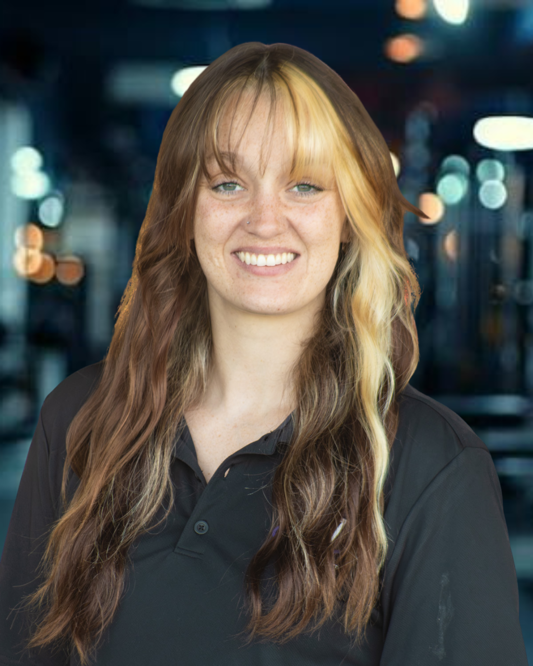 Jessica Thompson, Front Office Coordinator at DPT Physical Therapy’s Stephenville location, smiling for a professional headshot.