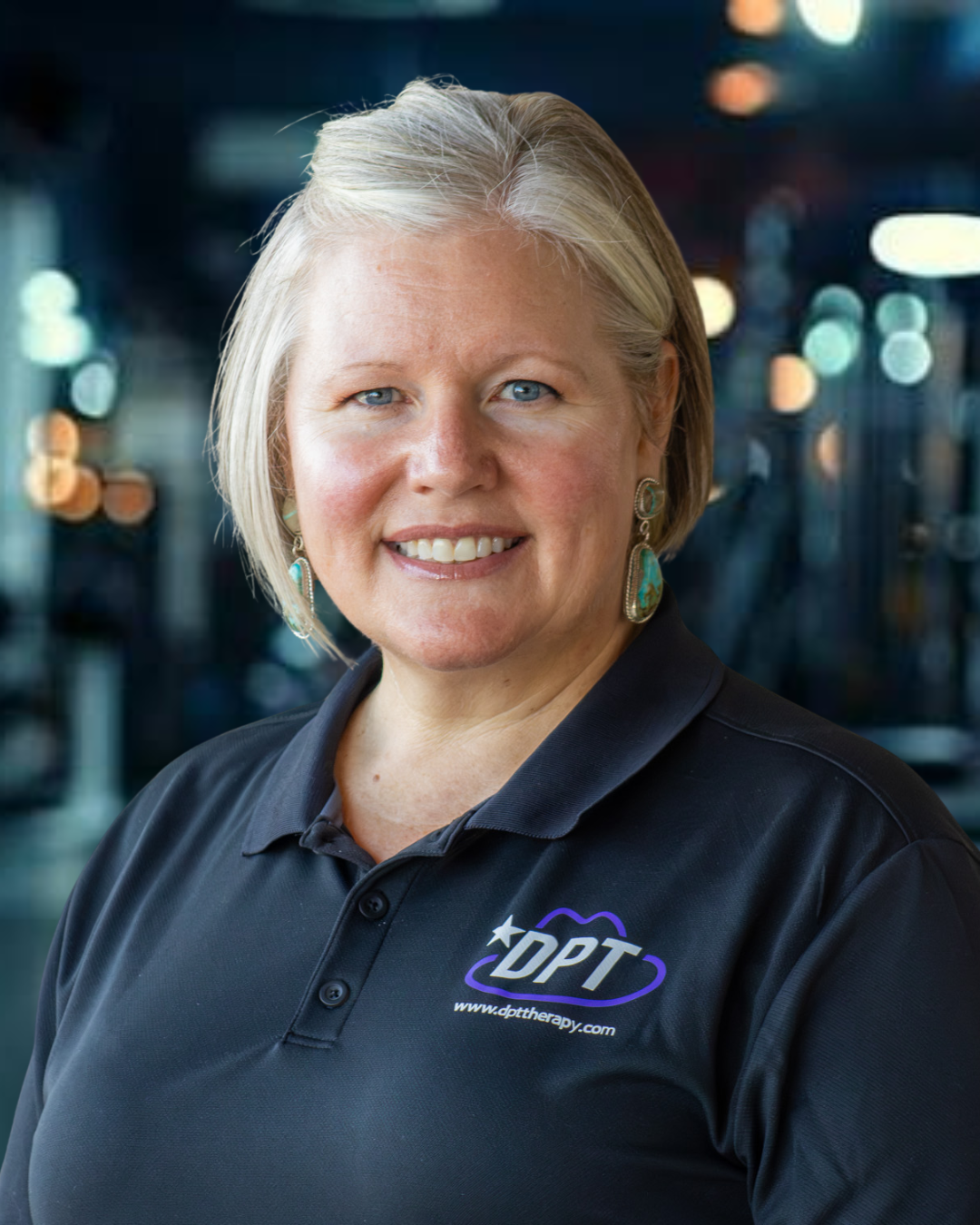 Kari Horton, occupational therapist and Certified Hand Therapist at DPT Physical Therapy’s Stephenville location, smiling for a professional headshot.